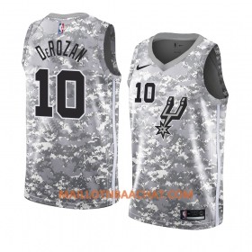 Maillot NBA San Antonio Spurs DeMar DeRozan 10 2018-19 Nike Gris Swingman - Homme